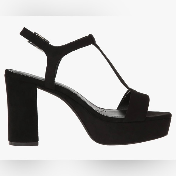 Charles By Charles David‎ Miller Women Open Toe Sandals black suede 9.5M (1647) - Picture 2 of 10